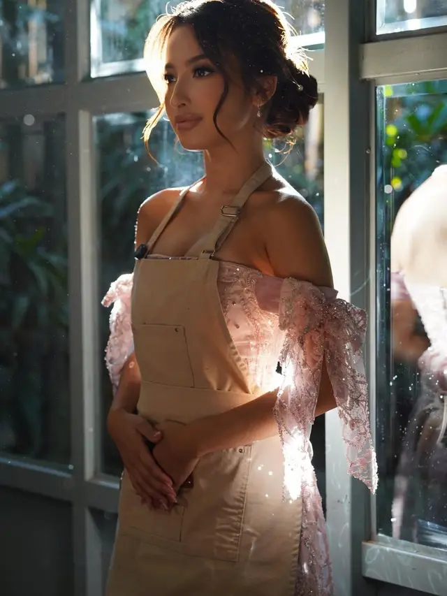 Soft Pink Romance ala Jennifer Coppen, Tampil Bak Heroine Bridgerton di Momen Bridal Proposal