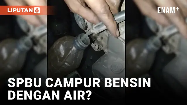 SPBU di Banyuwangi Campur Bensin dengan Air?