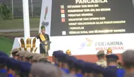 Upacara Peringatan Hari Lahir Pancasila 2024 digelar di Lapangan Garuda PHR Dumai, Bukit Batrem, Kota Dumai, Riau, Sabtu (01/06/2024). (Dok Pertamina Hulu Rokan)