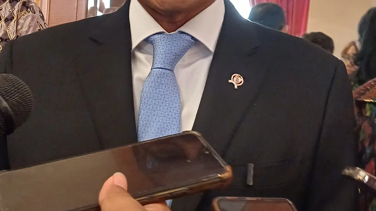 Menteri Pariwisata dan Ekonomi Kreatif (Menparekraf) Sandiaga Uno dalam acara Digi-Talk Fest di Ritz Carlton Mega Kuningan Hotel, Jakarta, Rabu (13/9/2023). (Maulandy/Liputan6.com)