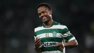 Aksi Geny Catamo bersama Sporting Lisbon di musim 2025/2026. (AFP/Felipe Amorim)