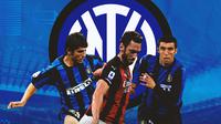 Inter Milan - Emre Belozoglu, Hakan Calhanoglu, Hakan Sukur (Bola.com/Adreanus Titus)