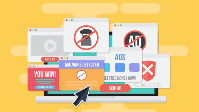 Ilustrasi konten ilegal, terlarang