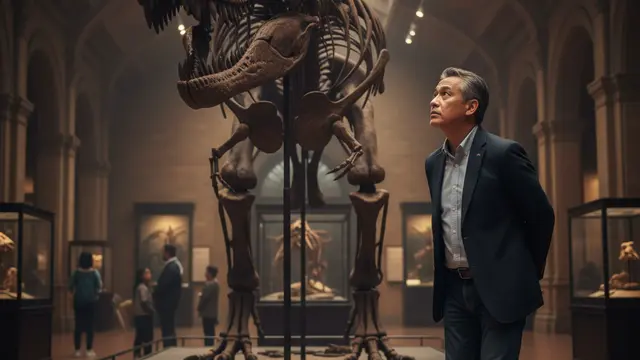 Prompt AI Edit Foto Sedang di Museum