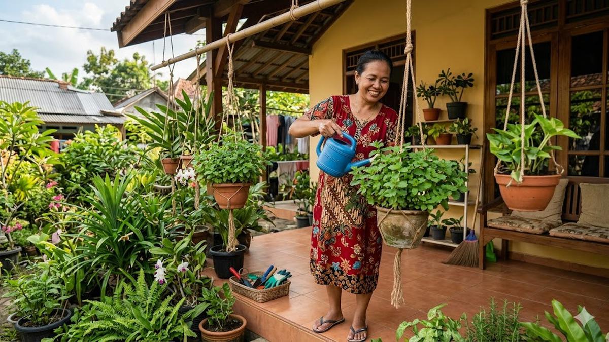 Cara Buat Kebun Mint Gantung yang Estetik di Rumah, Simak Langkah Mudahnya