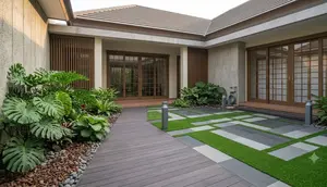 6 Inspirasi Taman Rumah yang Tidak Mudah Kotor, Minim Perawatan untuk Masyarakat Sibuk
