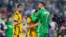 Kekalahan tersebut membuat Nerazzurri gagal meraih satu trofi pun musim ini. (AP Photo/Matthias Schrader)
