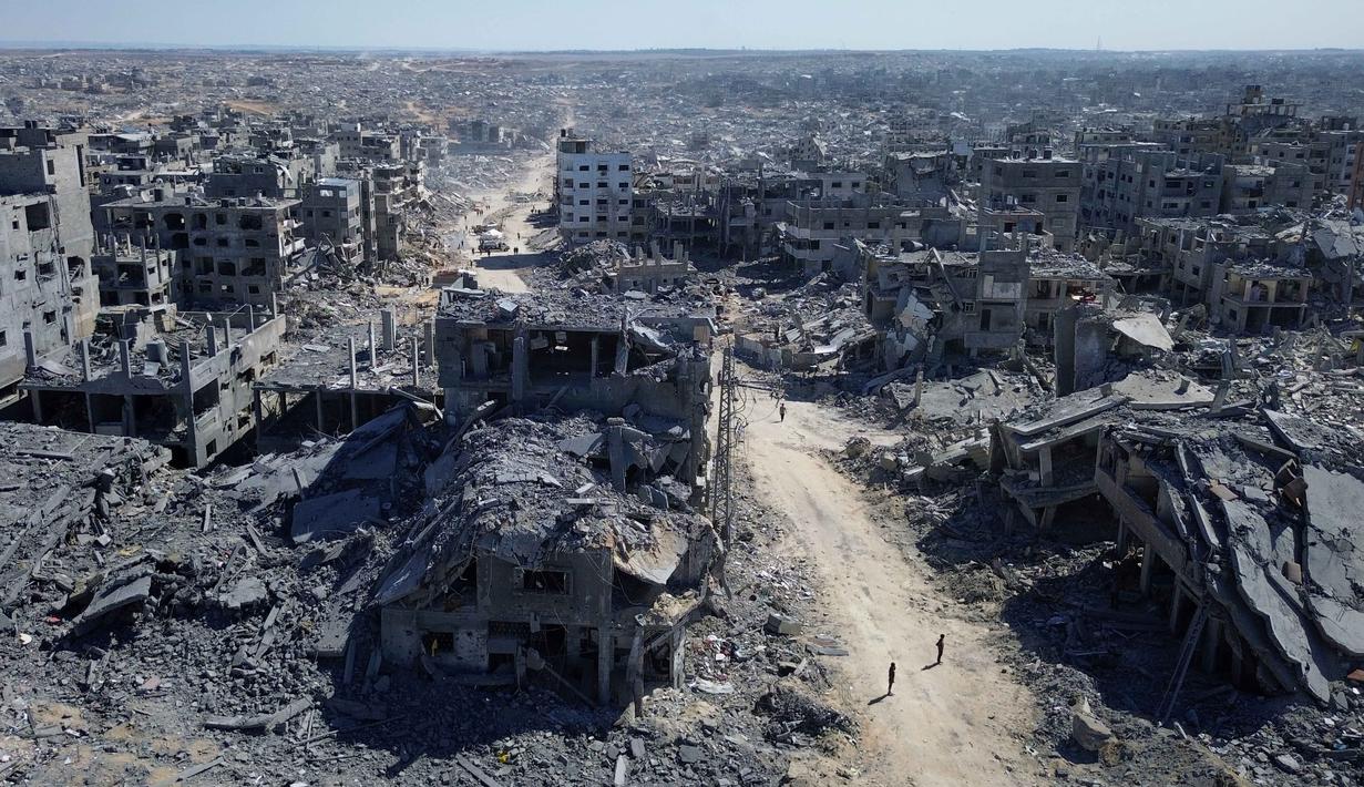 Dua tahun berlalu, perang antara Isarel dan Hamas di Gaza mulai menunjukkan tanda-tanda akan segera berakhir. (AP Photo)