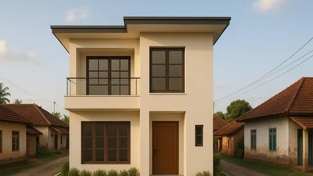 Model Rumah Minimalis Sederhana Tapi Mewah di Desa/ChatGPT