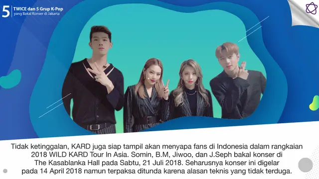 [Bintang] TWICE dan 5 Grup K-Pop yang Bakal Konser di Jakarta