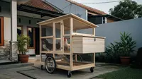 9 Ide Kandang Ayam Portable Roda Dorong Anti Becek, Solusi Peternak Modern