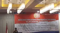Mahfud Md menjadi pembicara di Asosiasi DPRD Seluruh Indonesia di Hotel Paragon, Jakarta, Senin (24/2/2020). (Liputan6.com/Putu Merta Surya Putra)