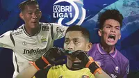 Liga 1 - M. Reza Arya, Wildan Ramdhani, Henhen Herdiana (Bola.com/Decika Fatmawaty)