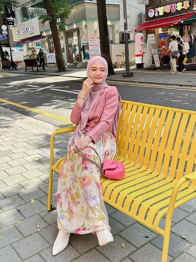 Momen Inara Rusli saat di Korea Selatan, Ikut Kampanye Kebaikan