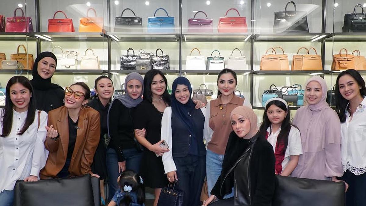 8 Potret Gaya Geng Cendol Kumpul Pertama Arisan di Tahun 2025, Olla Ramlan, Ashanty, Paula Verhoeven Kompak Bawa Tas Hermes