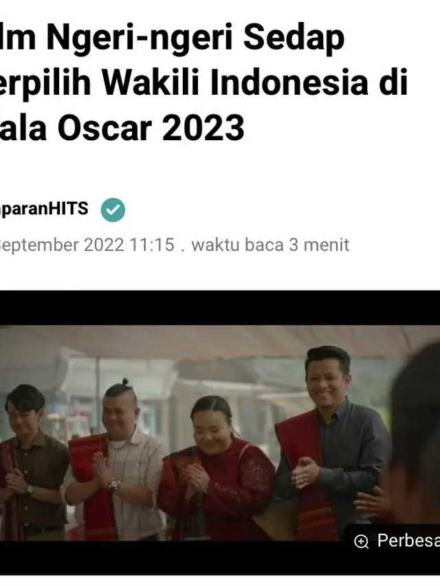 Ngeri-Ngeri Sedap Akan Wakili Indonesia di Piala Oscar 2023