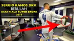 Video Sergio Ramos dan para pemain Real Madrid berulah di Ruang Ganti Pemain untuk meluapkan kemenangan Piala Super Eropa 2016.