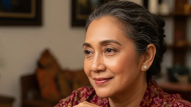 Model Gelang Emas Mewah Namun Ringan untuk Usia 50 Tahun (AI)