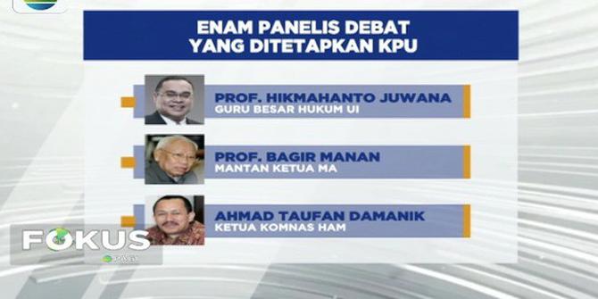 KPU Resmi Tetapkan 6 Panelis Debat Capres-Cawapres 17 Januari