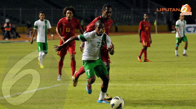 Okto Maniani saat membela timnas U-23. (Liputan6.com/Helmi Fithriansyah)