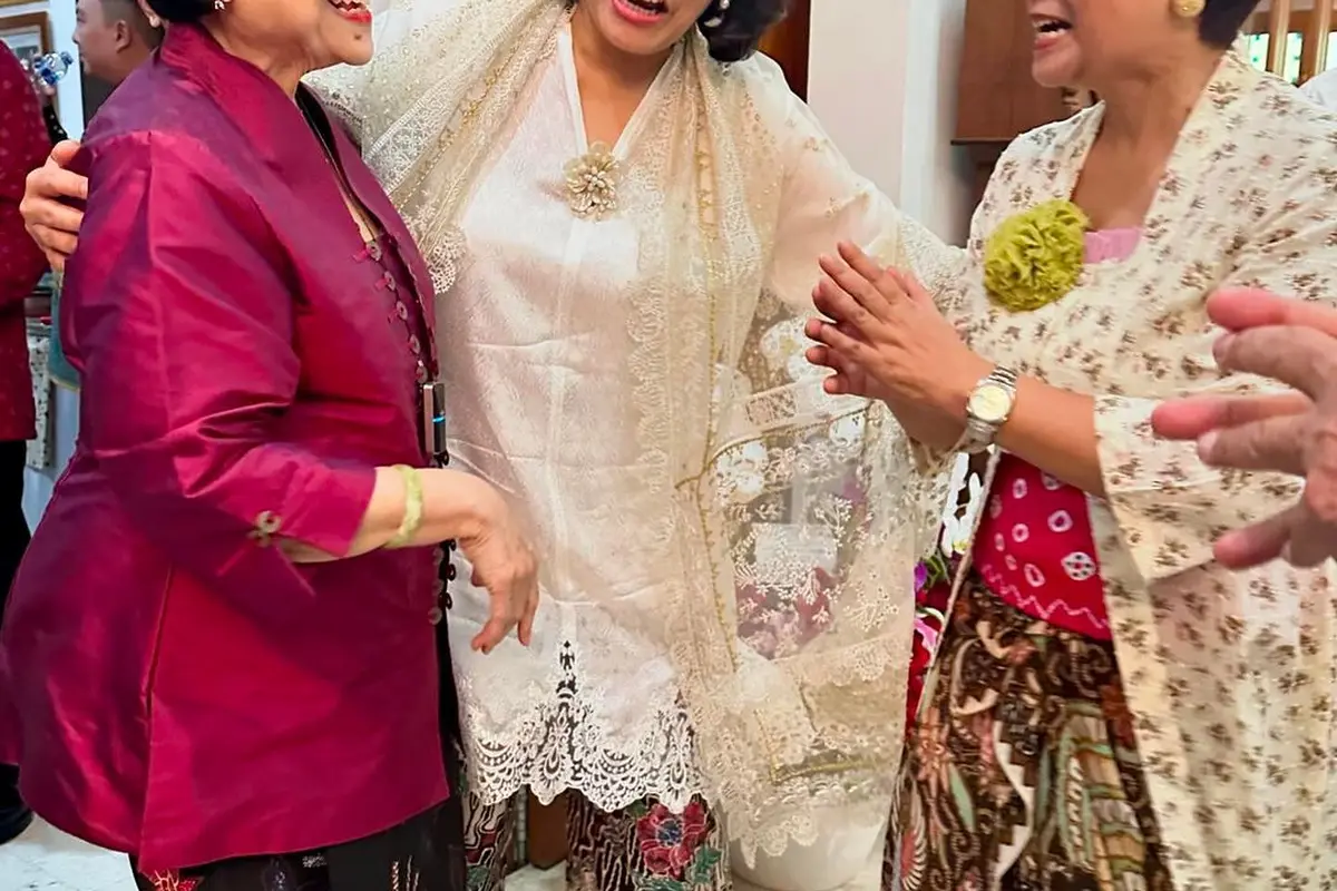 Potret Sri Mulyani, Retno Marsudi dan Megawati saat momen Lebaran (Sumber: Instagram/@smindrawati)