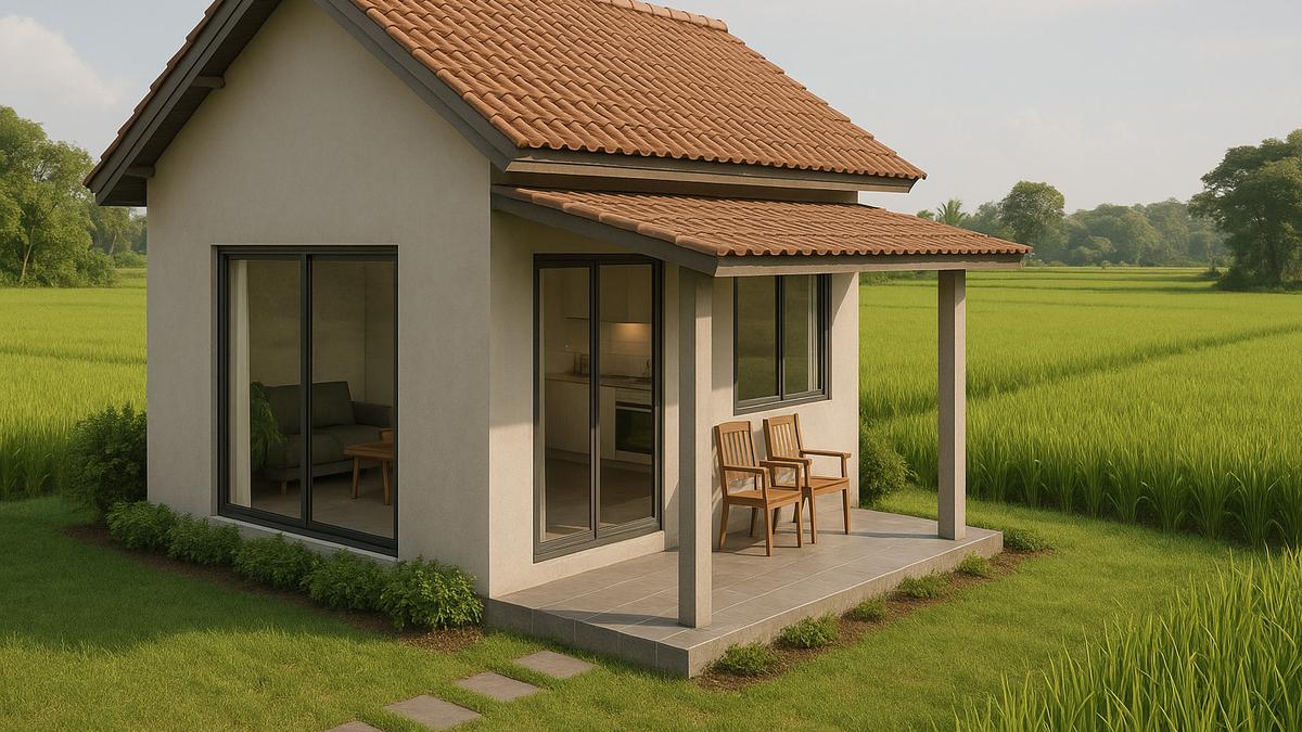 7 Desain Rumah Sederhana di Pinggir Sawah Tapi Terlihat Indah, Adem dan Estetik