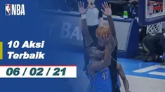 Berita video 10 aksi terbaik NBA tanggal 6 Februari 2021, salah satunya aksi dari dari Giannis Antetokounmpo