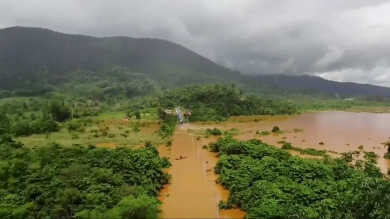Diterjang Banjir Bandang, Sawah Siap Panen di Konawe Utara Berubah Jadi Danau
