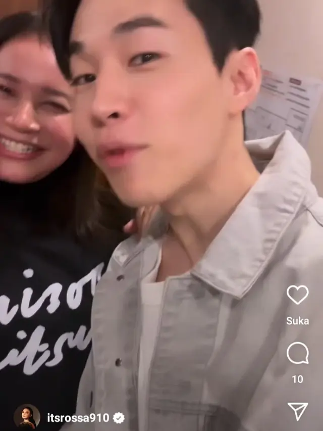 Rossa jumpa Henry Lau di Korea (Foto Instagram itsrossa910)