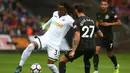 6. Wonderkid Portugal, Renato Sanchez, menjalani debutnya di Liga Inggris bersama Swansea. Gelandang yang dipinjam dari Bayer Munchen itu harus menerima kekalahan pada laga pertamanya di Inggris. (AFP/Geoff Caddick)