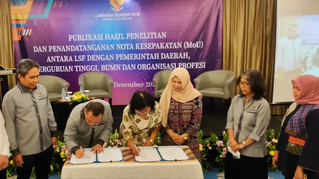 Lembaga Sensor Film bersama dengan Mitra Kerja Tandatangani Nota Kesepakatan untuk Galakkan Gerakan Nasional Budaya Sensor Mandiri