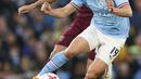 Man City kembali sukses kudeta puncak klasemen Premier League 2022/23 dari tangan Arsenal. (AP Photo/Dave Thompson)