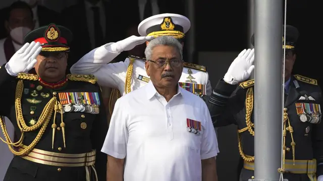 Presiden Sri Lanka Gotabaya Rajapaksa. (AP Photo/Eranga Jayawardena, File)