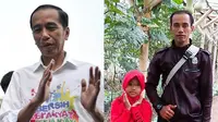 (Foto: Sazqia CI Cikal/Facebook) Unggah kemiripan sosok suaminya dengan Presiden Jokowi, psotingan wanita ini jadi viral.
