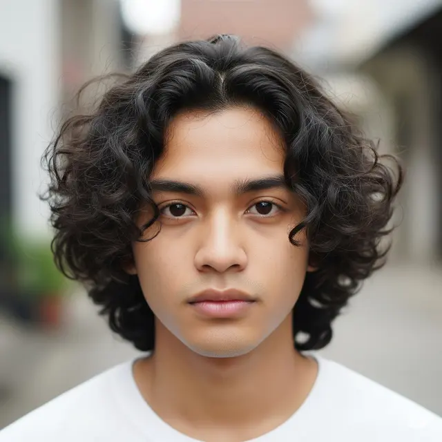 Model Rambut Keriting Pria. Foto: Gemini