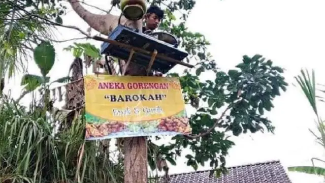 6 Potret Lokasi Warung Ini Nyeleneh Banget, Bikin Pembeli Mikir Dua Kali
