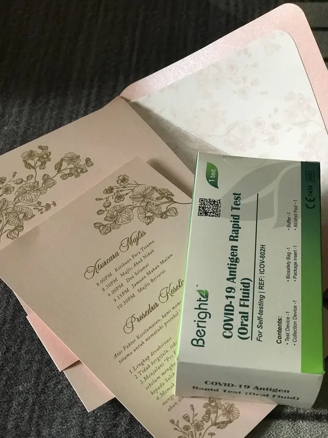 Pengantin Ini Beri Alat Uji Cepat Covid-19 ke Tamu Sebelum Pernikahan, Aksinya Viral