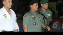 Panglima TNI Jenderal TNI Dr. Moeldoko saat membuka Kejuaraan Nasional (Kejurnas) Karate Panglima TNI III di GOR Ahmad Yani Mabes TNI Cilangkap, Jakarta, Kamis (15/1/2015). (Liputan6.com/Herman Zakharia)