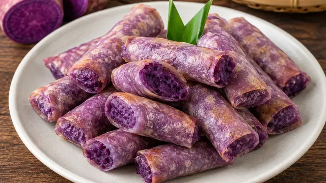 Ubi Ungu Kulit Lumpia (AI Generated)