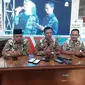 Konferensi pers forkopimda Kabupaten Cirebon dalam persiapan melawan Persib Legend. (Istimewa)
