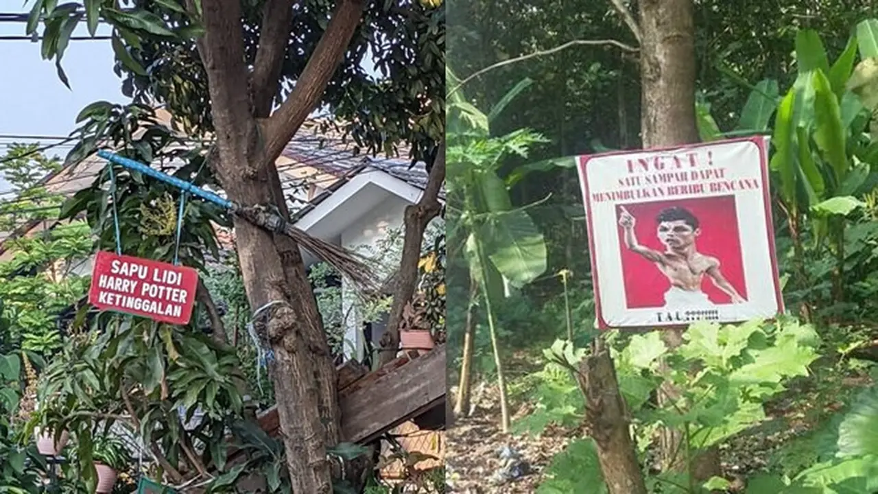 6 Pengumuman Nyeleneh Ini Ditempel di Pohon, Bikin Geleng Kepala