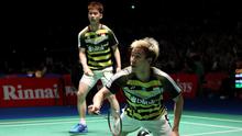 Ganda putra Indonesia, Kevin Sanjaya Sukamuljo/Marcus Fernaldi Gideon. (PBSI)