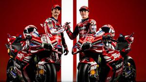 Launching motor Ducati Desmosedici GP26 jelang MotoGP 2026. Tim ini masih diperkuat Pecco Bagnaia dan Marc Marquez. (X/Ducati)