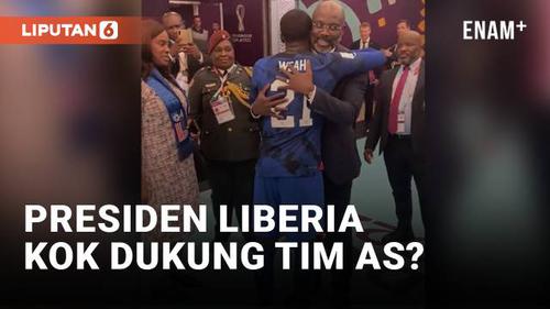 VIDEO: Presiden Liberia Bangga Timnas AS Lolos 16 Besar Piala Dunia