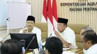 Mensos Gus Ipul Bertemu Nusron Wahid Bahas Percepatan Sertifikasi Lahan Sekolah Rakyat