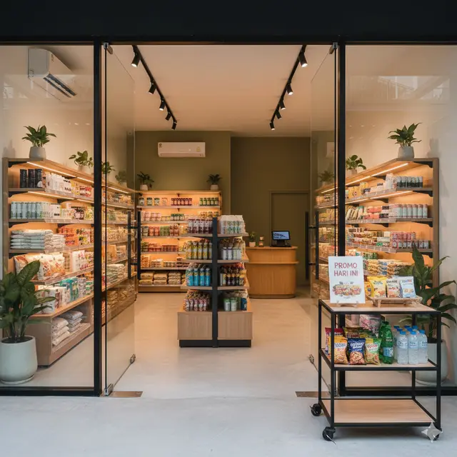 Tata Letak Rak Warung Sembako Kecil