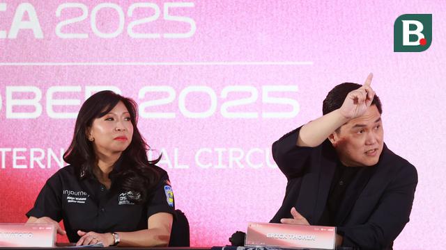 Direktur Utama InJourney Maya Watono dan Menpora RI Erick Thohir