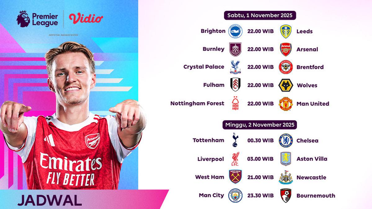 Catat Jadwal Liga Inggris 2025/26 Pekan ke-10: Eksklusif Tayang di Vidio