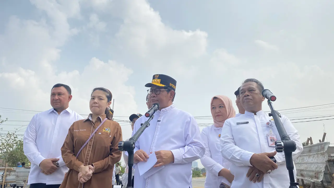 Gubernur jakarta pramono anung di kawasan pulogadung jakarta timur. (liputan6.com/tisha maulida fazriah).