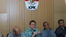 Dalam kunjungannya ke gedung Komisi Pemberantasan Korupsi (KPK), Irman mendiskusikan Undang-undang (UU) MPR, DPR, DPRD, DPD (UU MD3) bersama para pimpinan KPK, Jakarta, Rabu (23/7/14) (Liputan6.com/ Miftahul Hayat)
